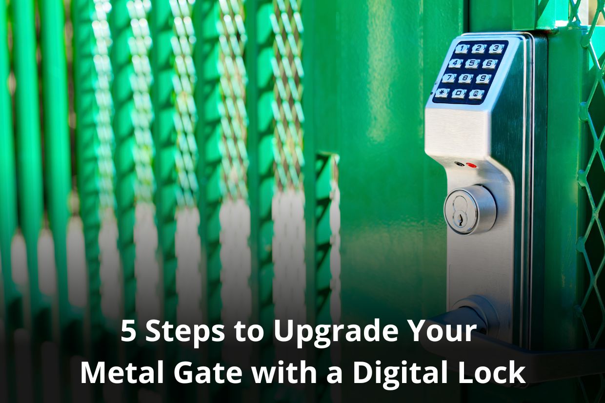 5 Steps to Upgrade Your Metal Gate with a Digital Lock